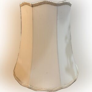 Elegant Cream and White Lampshade